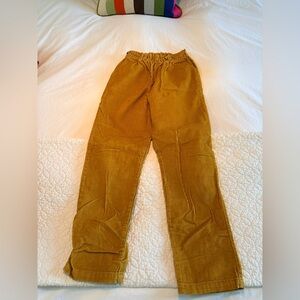 Mini Biden Gold Wide Wale Corduroy Pull-on Pant w/ Side Pockets